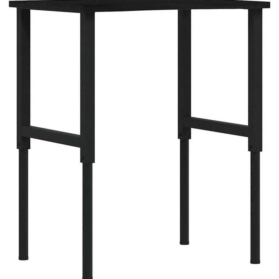 vidaXL Werkbank 80x60x(71,5-98) cm eikenhout donkerbruin