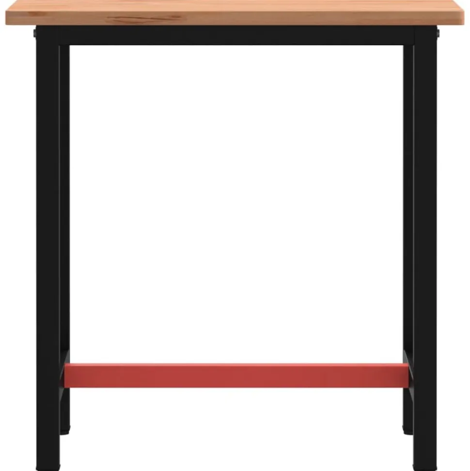 vidaXL Werkbank 80x55x81,5 cm massief beukenhout en metaal