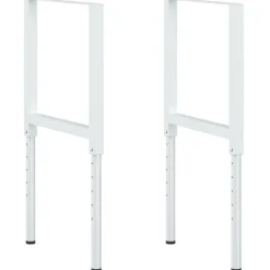 vidaXL Werkbankframes verstelbaar 2 st 55x(69-95,5) cm metaal grijs