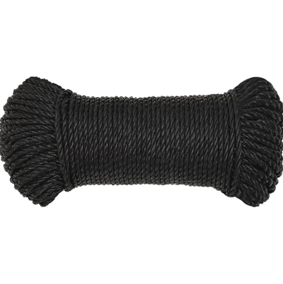 vidaXL Werktouw 3 mm 25 m polypropeen zwart