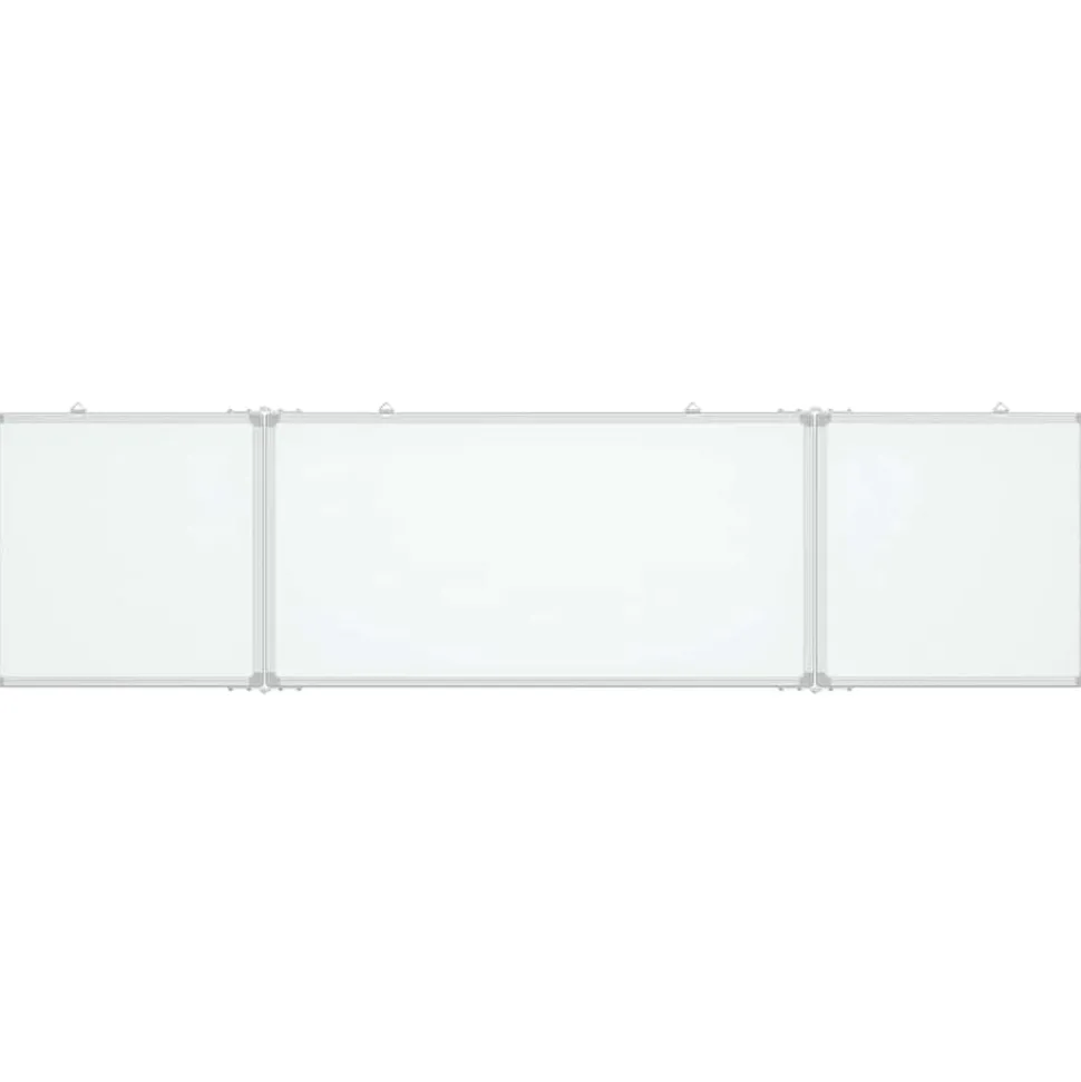 vidaXL Whiteboard magnetisch inklapbaar 160x40x1,7 cm aluminium