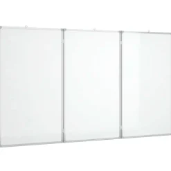 vidaXL Whiteboard magnetisch inklapbaar 120x80x1,7 cm aluminium