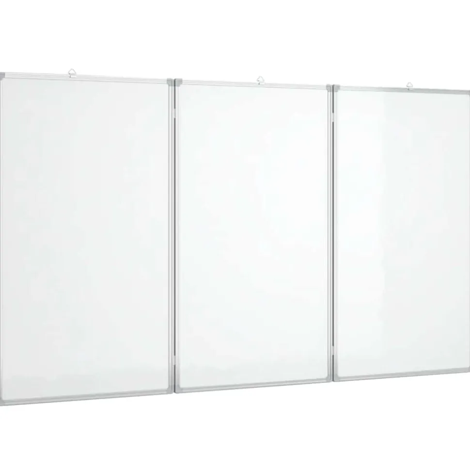 vidaXL Whiteboard magnetisch inklapbaar 120x80x1,7 cm aluminium
