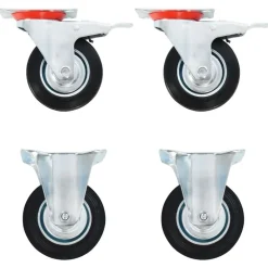 vidaXL Wielen 4 st 100 mm