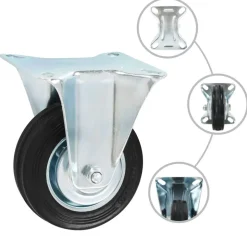 vidaXL Wielen 4 st 100 mm