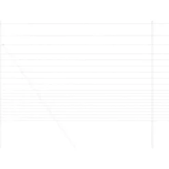 vidaXL Wilde Hek Warm Verzinkt 1000 x 160 x 0,18 cm IJzer