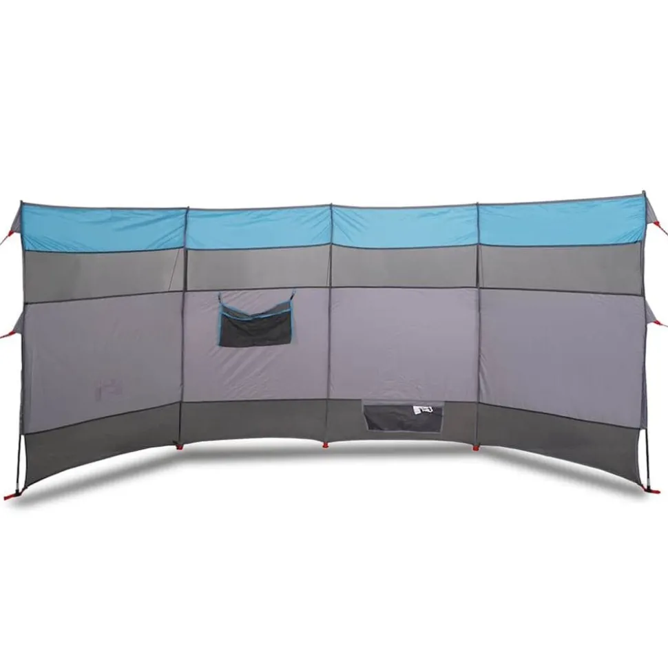vidaXL Windscherm camping waterdicht 366x152x152 cm blauw