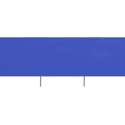 vidaXL Windscherm 3-panelen 400x80 cm stof azuurblauw