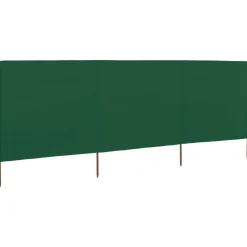 vidaXL Windscherm 3-panelen 400x120 cm stof groen