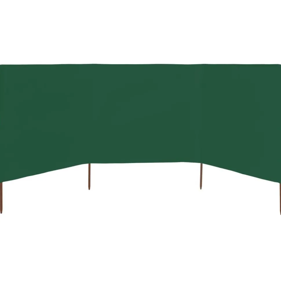 vidaXL Windscherm 3-panelen 400x120 cm stof groen