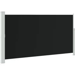 vidaXL Wind-/zonnescherm uittrekbaar 160x300 cm zwart