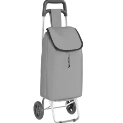 vidaXL Winkel trolley Grijs 35 x 28 x 92 cm Oxford stof