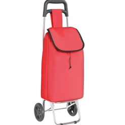 vidaXL Winkel trolley Rood 35 x 28 x 92 cm Oxford stof