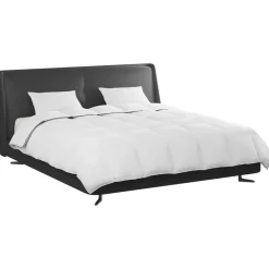 vidaXL Winter Dekbed met kussen 3 pcs Wit Donsveertjes