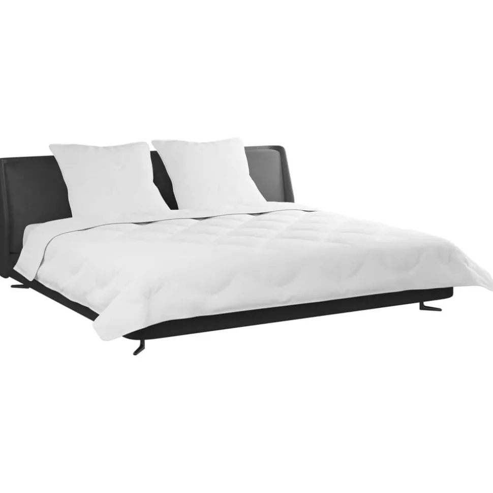 vidaXL Winter Dekbed met kussen 3 pcs Wit Microvezel