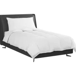 vidaXL Winter Dekbed met kussen 2 pcs Wit Donsveertjes