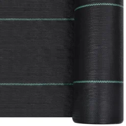 vidaXL Worteldoek 1x10 m PP zwart