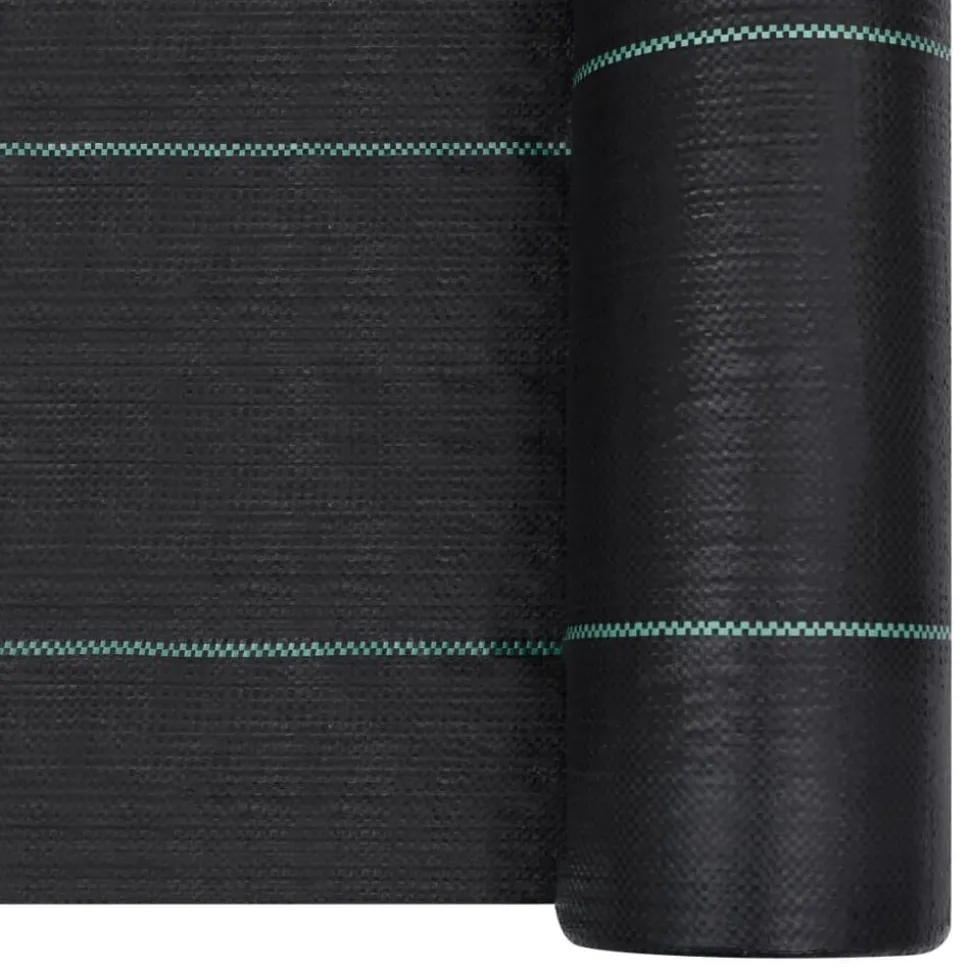 vidaXL Worteldoek 1x10 m PP zwart