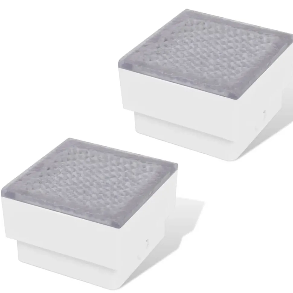 vidaXL 2x LED-lamp verzonken 100x100x68 mm