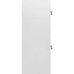 vidaXL Zadelkast 53x53x140 cm staal lichtgrijs