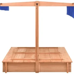 vidaXL Zandbak met dak 112x112x112 cm vurenhout