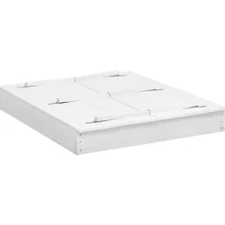 vidaXL Zandbak 95x90x15 cm vurenhout wit