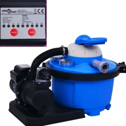 vidaXL Zandfilterpomp met timer 450 W 25 L