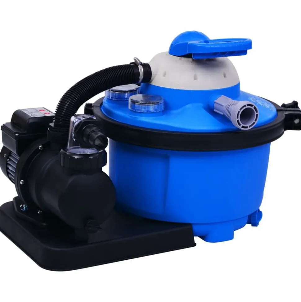 vidaXL Zandfilterpomp met timer 450 W 25 L