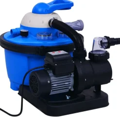 vidaXL Zandfilterpomp met timer 450 W 25 L