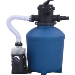 vidaXL Zandfilterpomp met timer 530 W 10980 L/u