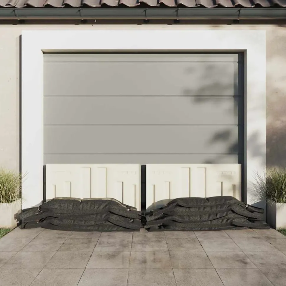 vidaXL Zandzakken 10 st 103x25 cm HDPE donkergroen