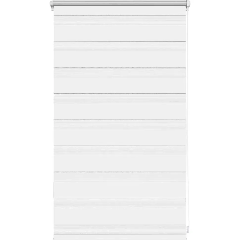 vidaXL Zebra rolgordijn 50,9 x 100 cm stofbreedte 46,7 cm wit