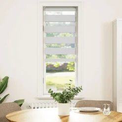 vidaXL Zebra rolgordijn 40x100 cm stofbreedte 35,9 cm marmerbeige