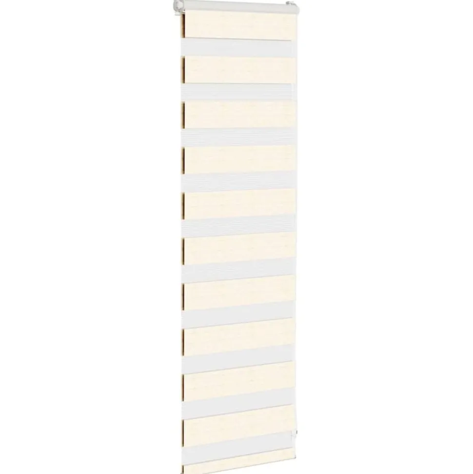 vidaXL Zebra rolgordijn 40x100 cm stofbreedte 35,9 cm marmerbeige