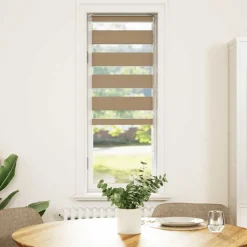 vidaXL Zebrajaloezie 40x100 cm stofbreedte 35,9 cm polyester zandbruin