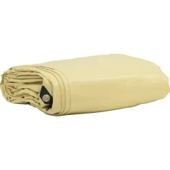 vidaXL Zeil 650g / m² Beige 3 x 3 m Canvas met PVC-coating