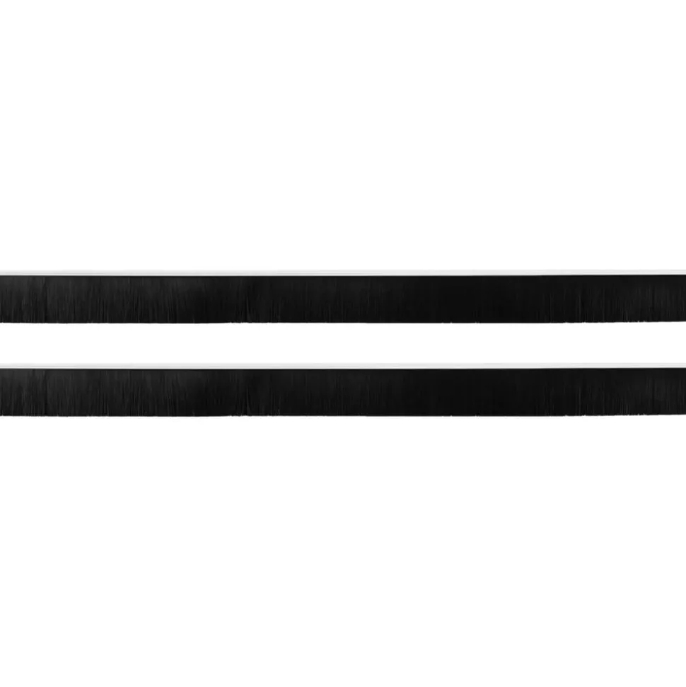 vidaXL Zelfklevende Deurborstels 2 pcs Wit 100 cm Aluminium Legering