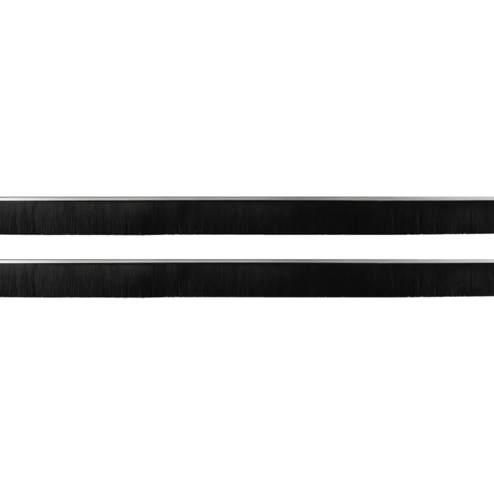 vidaXL Zelfklevende Deurborstels 2 pcs Zilver 100 cm