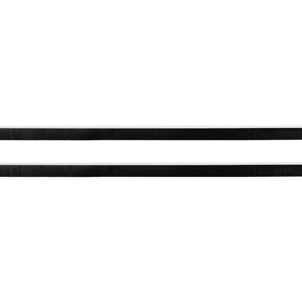 vidaXL Zelfklevende Deurborstels 2 pcs Wit 100 cm Aluminium Legering