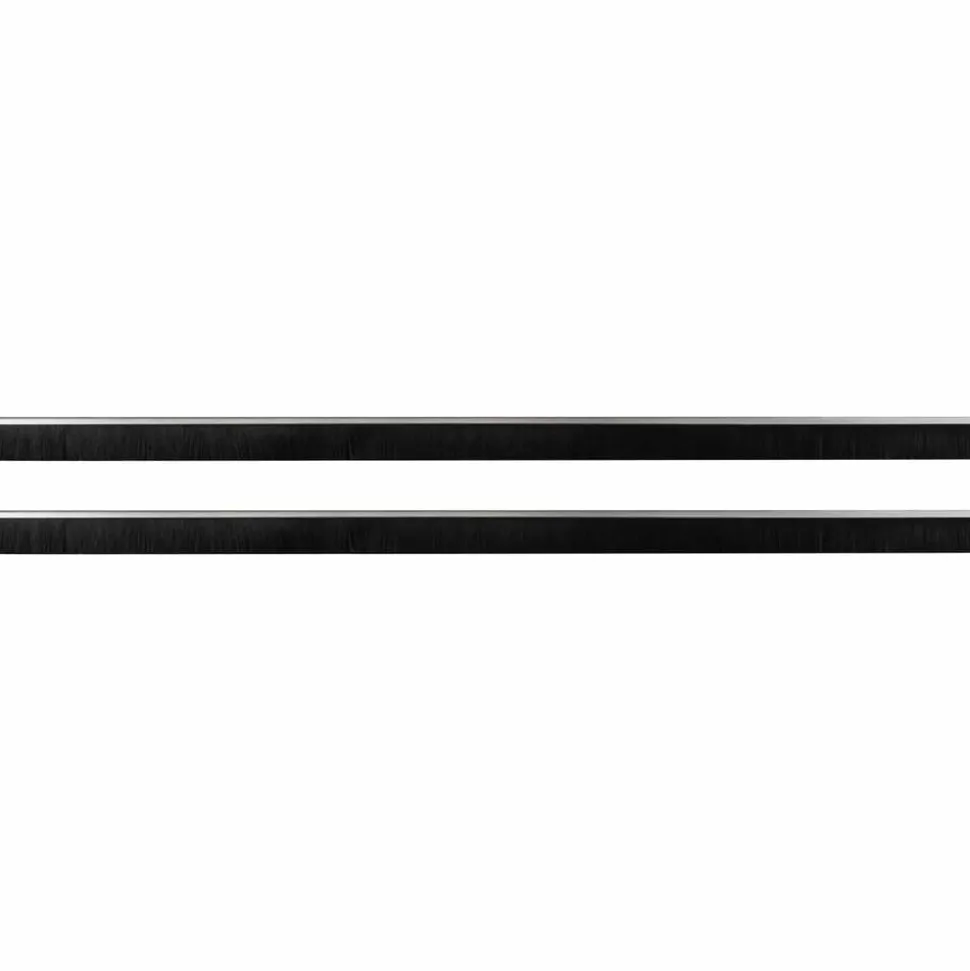 vidaXL Zelfklevende Deurborstels 2 pcs Zilver 100 cm
