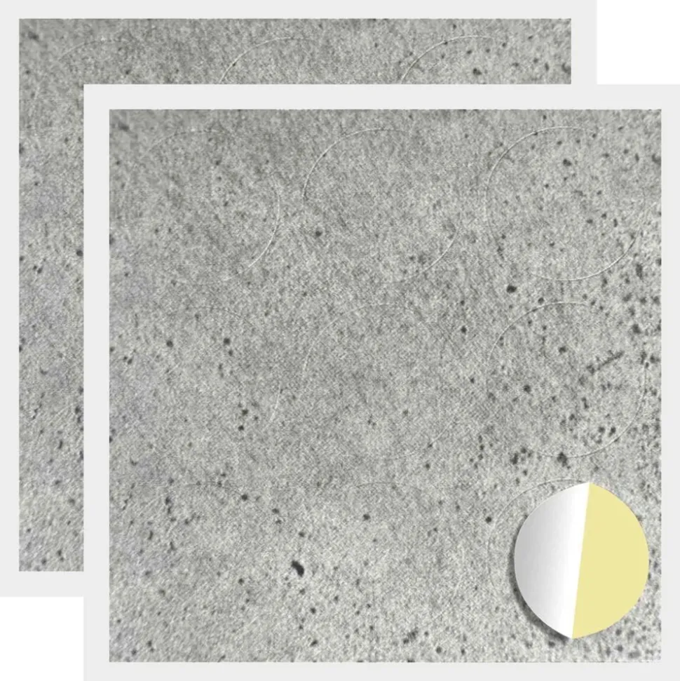 vidaXL Zelfklevende Schroefhoes 2 pcs Beton Grijs Ø 20 x 0,5 mm
