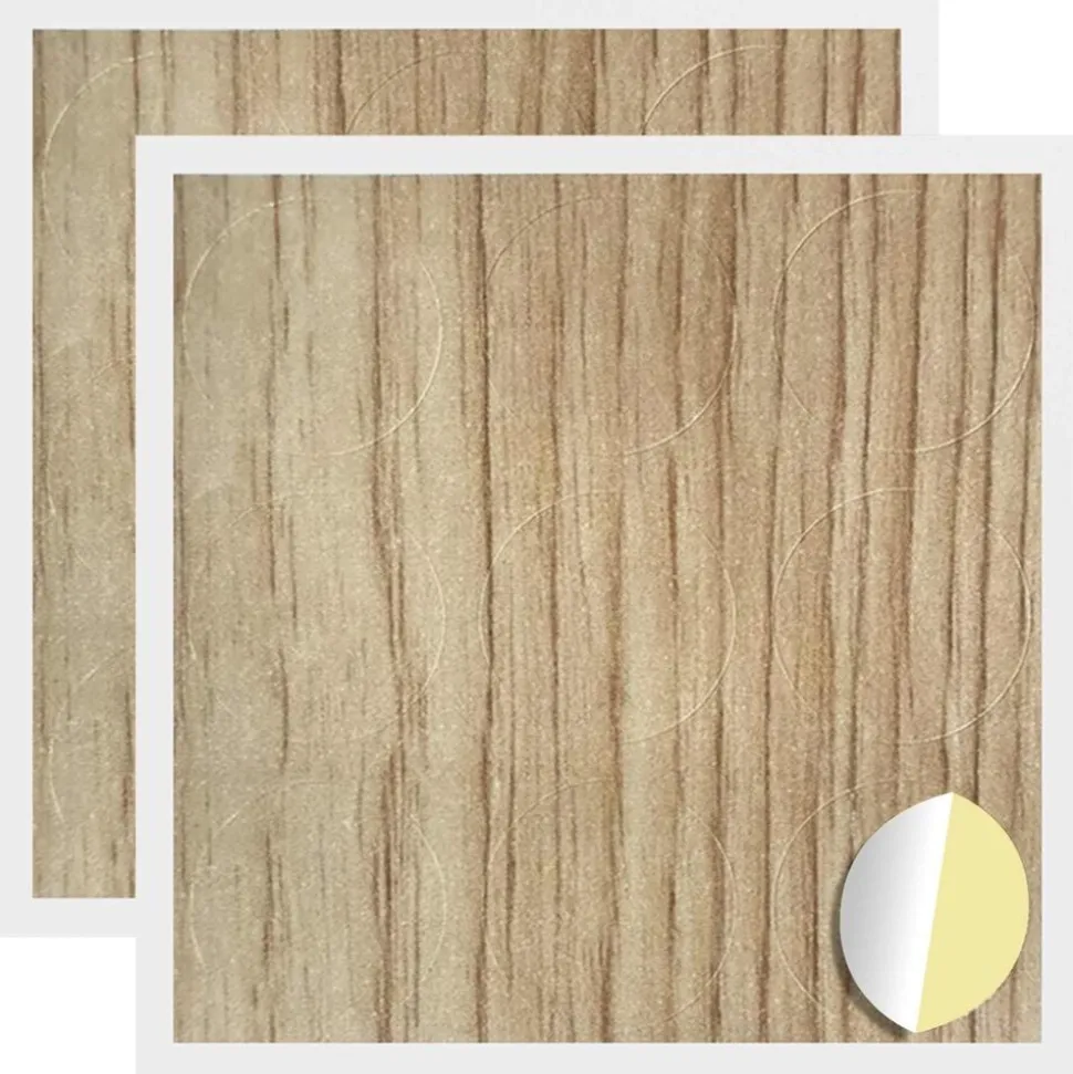 vidaXL Zelfklevende Schroefhoes 2 pcs Artisan Eiken Ø 20 x 0,5 mm