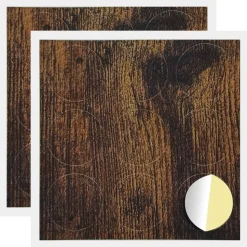 vidaXL Zelfklevende Schroefhoes 2 pcs Gerookt eiken Ø 20 x 0,5 mm