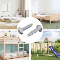 vidaXL Zelftappende Nagel 2 pcs Verzinkt 4 x 20 mm Staal