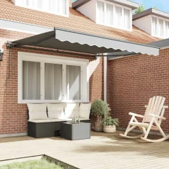 vidaXL Zijde Frame Verstelbaar Antraciet 3 x 2,5 m Staal