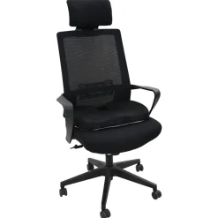 vidaXL Zitkussen Éénkleurig Zwart 47 x 36,5 x 8 cm Traagschuim