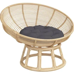 vidaXL Zitkussen rond Ø 60 x11 cm oxford stof antracietkleurig