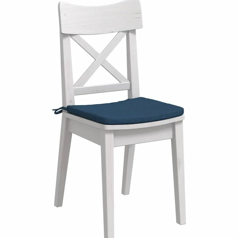 vidaXL Zitkussens 4 pcs Blauw 40 x 40 x 3 cm Stof