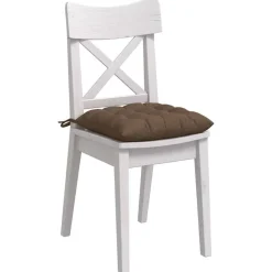 vidaXL Zitkussens 4 pcs Bruin 40 x 40 x 6 cm Stof