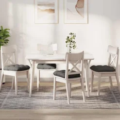 vidaXL Zitkussens 4 pcs Lichtgrijs 40 x 40 cm Katoen Stof